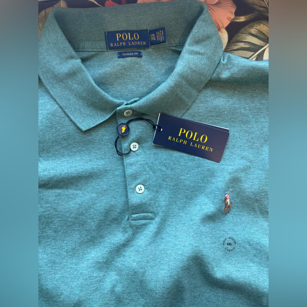 Polo by Ralph Lauren Men's Classic Green Polo Shirt - Picture 10 of 10